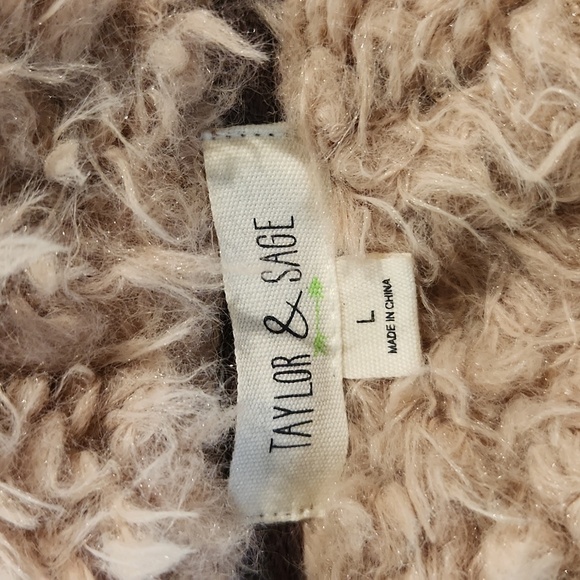 Taylor and Sage Sherpa Lined Faux Suede Vest - Picture 4 of 5